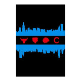 Chicago Flag Skyline Sports Painting Adults Diamond Kits Painting 5D Art Paint by Number Full Drill Home Wall Decor 8"x12" WoodArtSupply