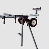 Master Mechanic Lightweight Adjustable Folding Miter Saw Stand with 300 Pound Maximum Load Capacity and Wheels for Easy Transport, Black INTRADIN (SHANGHAI) IMPORT & EXPORT