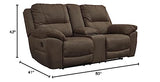 Signature Design by Ashley Next-Gen Gaucho Classic Reclining Loveseat with Console, Dark Brown Signature Design by Ashley