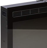 Mystflame 60 inch Electric Fireplace, Recessed and Wall Mounted Slim Electric Fireplace, 750/1500 Watt Heater Fireplace, Log & Crystal Hearth, Adjustable Realistic Flame, Remote Control & Touch Screen Mystflame