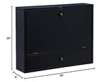SEI Furniture Willingham Wall Mount Folding Desk, Black SEI Furniture