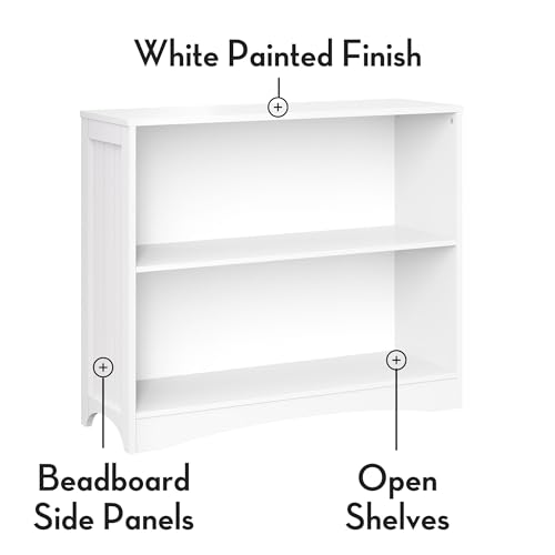 RiverRidge 3 shelves Horizontal Bookcase, White RiverRidge