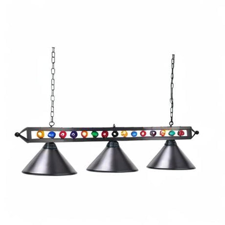 Wellmet 3 Light Billiard Pool Table Lights, 59" Pool Table Lighting for 7'-8' Table, Modern Kitchen Island Pendant Light with Matte Metal Shade, Billiard Light Fixture for Pool Table, Game Room Wellmet