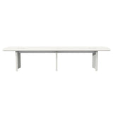 Pemberly Row Modern/Contemporary 12' Conference Table in Sea Salt Pemberly Row