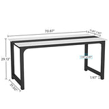 Tribesigns Modern Computer Desk, 70.8 x 31.5 inch Large Office Desk Computer Table Study Writing Desk Workstation for Home Office, Conference Room Tribesigns
