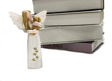 Waifugal Dog Memorial Gifts for Loss of Dog, Pet Memorial Gifts, Resin Angel Statues,Sculpting Angels，Pet Sympathy Gifts(White)