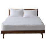 Sleep Philosophy Full Mattress Pad, Cotton Mattress Protector Classic Cloud Quilted Bed Cover, All Natural Breathable Mattress Topper Fitted Pocket Fits Up to 18", Machine Washable, White Sleep Philosophy
