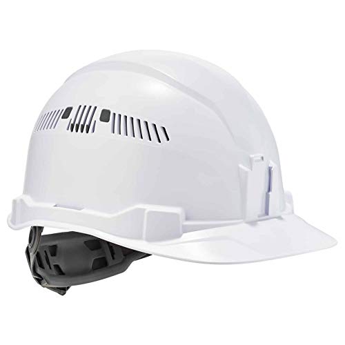 Ergodyne - 60144 Vented Hard Hat Cap Style, Ratchet Suspension, Class C, Skullerz 8972,White Ergodyne