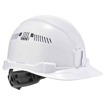 Ergodyne - 60144 Vented Hard Hat Cap Style, Ratchet Suspension, Class C, Skullerz 8972,White