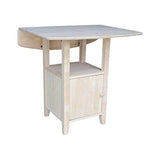 IC International Concepts T-3638DPG Bistro Table, Unfinished IC International Concepts