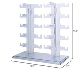 JoySee 1 X sunglasses organizer eyeglasses rack glasses holders acrylic Glasses hoder Display hold Stand, Water Clear Transparent JoySee