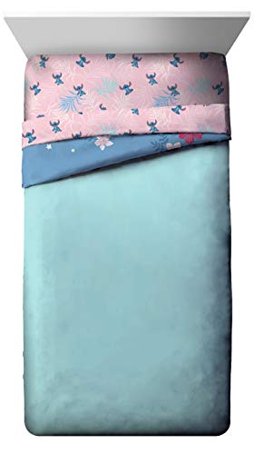 Disney Lilo & Stitch Paradise Dream Twin Comforter & Sham Set - Super Soft Kids Reversible Bedding - Fade Resistant Microfiber (Official Disney Product) Jay Franco