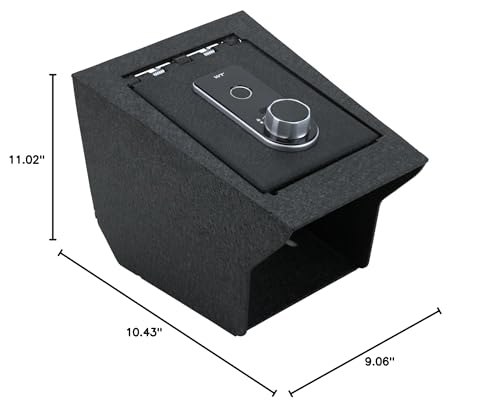 Center Console Safe Vault - KEREN Console Gun Safe Box Compatible with BMW X5 2019-2025, BMW X6 2020-2025 and BMW X7 2019-2025, with Fingerprint Lock KEREN