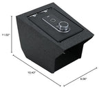 Center Console Safe Vault - KEREN Console Gun Safe Box Compatible with BMW X5 2019-2025, BMW X6 2020-2025 and BMW X7 2019-2025, with Fingerprint Lock KEREN