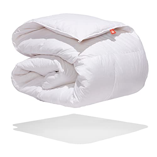 Canadian Down & Feather Co. - All Season Weight 625 Loft White Down Duvet King Size - 360 TC Shell 100% Cotton - Filled in Canada Canadian Down & Feather Company