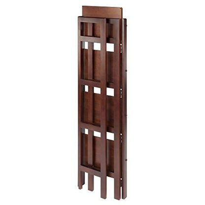 Winsome Wood Terry Shelving, Walnut - WoodArtSupply