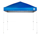 E-Z UP Envoy Outdoor Canopy Pop Up Tent, 10' x 10', Roller Bag, 4-Piece Spike Set, Recreational Grade, Royal Blue Top E-Z UP