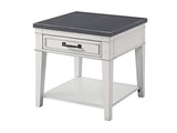 YeegfeyA Martin Svensson Home Del Mar, End Table, Antique White and Grey Martin Svensson Home