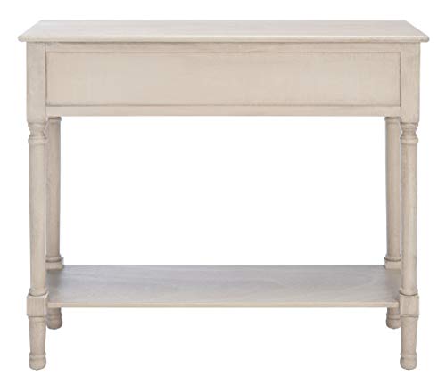 SAFAVIEH Home Collection Josie Greige 2-Drawer Console Table SAFAVIEH