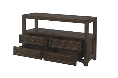 Martin Svensson Home Lisbon Sofa Table, Console, Dark Mocha - WoodArtSupply