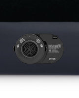 INTEX 64149ED Dura-Beam Standard Pillow Rest Air Mattress: Fiber-Tech – Queen Size – Built-in Electric Pump – 10in Bed Height – 600lb Weight Capacity Intex