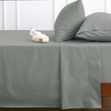 HYPREST Cotton Sheets King Size,18 Inch Deep Pocket King Sheets Hotel Luxury Soft Light Grey - 600 Thread Count HYPREST