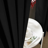 RYB HOME 100% Blackout Room Divider Curtain, Thermal Insulated&Privacy Assurd Extra Wide Curtain for Bedroom/Sliding Door, Back Tab&Rod Pocket Drape with Hooks for Ceiling, W100xL84, Black, 1 Panel RYB HOME