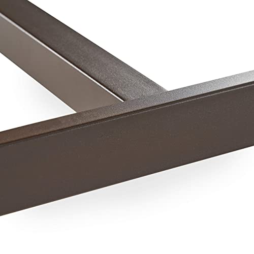 Great Deal Furniture Beau Outdoor Eight Seater Wooden Dining Table, Teak and Rustic Metal Finish Great Deal Furniture