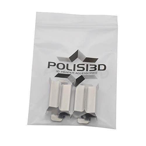 Original Ender 3 Pro Bed Clips Clamp 7mm for Creality Ender 3 V2 Ender 3S Ender 5 Pro Ender 7 CR-20 PRO CR-10S Pro 3D Printer Heated Bed Glass Bed Platform (Bed Clips) POLISI3D