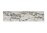 Lilola Home Matilda 63-inch White Cabinet Console Table with Faux Marble Top – Modern 4-Door Storage Design with Adjustable Shelves and Black Contrasting Base for Living Room or Entryway LILOLA LIVING