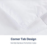 ACCURATEX Duvet Insert Queen Comforter - 400GSM Fluffy Down Alternative Fill Hotel Collection Heavyweight Comforter, Warm Thick Duvet for Fall Winter, 8 Corner Tabs - Machine Washable,White,90x90 ACCURATEX