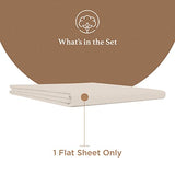Good Sleep Bedding Flat Sheet Twin XL - 1 Pc, 100% Egyptian Cotton Flat Extra Long Twin Sheets for Dorm, 800 TC Twin XL Flat Sheet, Luxury Soft Flat Bed Sheets - Ivory Good Sleep Bedding