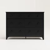Storkcraft Moss 6 Drawer Double Dresser (Black) – GREENGUARD Gold Certified, Wood Dresser for Nursery, 6 Drawer Dresser, Kids Dresser, Nursery Dresser Drawer Organizer, Chest of Drawers Storkcraft