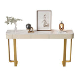 XTRYBHD Modern Console Table with Drawers, Sintered Stone Sofa Table with Storage, Hallway Table, for Hallway, Living Room, Bedroom(Size:47.2in/120cm) XTRYBHD