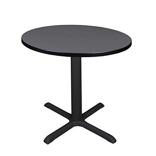 Cain 30" Round Breakroom Table- Grey - WoodArtSupply