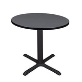Cain 30" Round Breakroom Table- Grey Regency