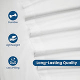 3 Piece Twin Sheets Set | Twin Bed Sheets Set – Light Weight, Soft Breathable Sheets | Brushed Cotton Rich Blend | Secure-Fit, Wrinkle Resistant, Durable, Easy Care Bed Sheets | Comfy Sheets | White Martex