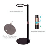FUNGDO Resin Funnel Stand with Steel Ring Holder,Height Adjustable 3D Printer Resin Filter Strainer Stand,Hand-Free for Easy Recycling LCD/DLP/SLA/UV Photosensitive Resin (Holder+Funnel) FUNGDO