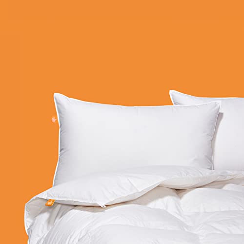 Canadian Down & Feather Co. - All Season White Goose Feather Duvet Comforter Twin Size - 233 TC Shell 100% Cotton - Oeko TEX Certified Canadian Down & Feather Company