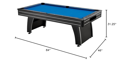 Fat Cat by GLD PRODUCTS Tucson 7’ Pool Table with Automatic Ball Return, Electric Blue Playing Surface & Included Billiard Accessories to Play Out of The Boxington 9 ft. Allendale Collection Shuffleboard Table Fat Cat by GLD PRODUCTS