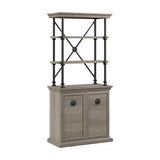 Coliseum Designer Bookcase with Doors in Driftwood Gray by Bush Business Furniture Bush Business Furniture