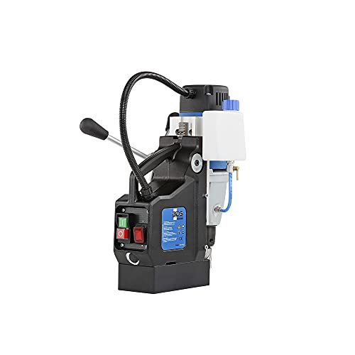 CS Unitec | MABasic 200 Portable Magnetic Drill Press | 900W 2-Speed Benchtop Power Drill Machine w/up to 1-3/8" Diameter & 6-1/3" Depth of Cut | Oil Bottle Included CS Unitec