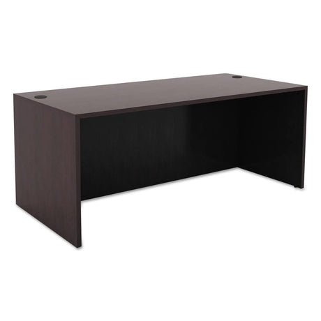 Alera Alera Valencia Series Straight Front Desk Shell, 65" X 29.5" X 29.63", Espresso Alera