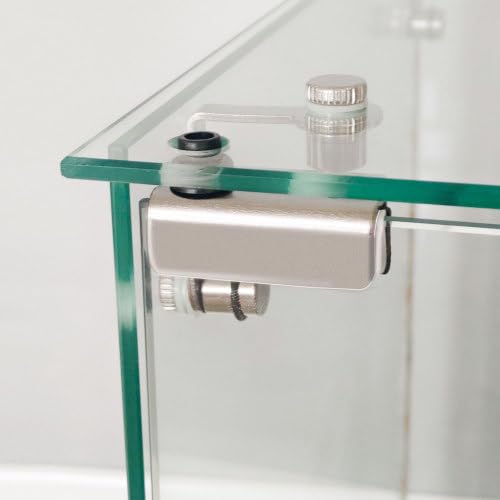 TRJQBCC 74" H Tempered Glass Display Cabinet with LED Lights, 5-Shelf Wooden Curio Storage Cabinet with Tempered Glass Top & Casters, 2 Door Lockable Display Case Bookshelf for Living Room(White) TRJQBCC