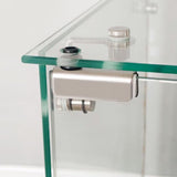 TRJQBCC 74" H Tempered Glass Display Cabinet with LED Lights, 5-Shelf Wooden Curio Storage Cabinet with Tempered Glass Top & Casters, 2 Door Lockable Display Case Bookshelf for Living Room(White) TRJQBCC