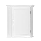 RiverRidge Somerset Corner Storage Wall Cabinet, White RiverRidge