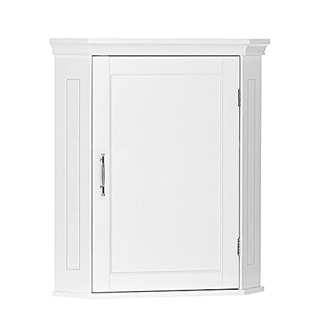 RiverRidge Somerset Corner Storage Wall Cabinet, White RiverRidge