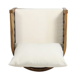 Christopher Knight Home Burchett Outdoor Acacia Wood Club Chairs with Cushions, Beige, Brown Christopher Knight Home