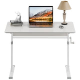 cdar Manual Standing Desk, Adjustable Height Game Desk, Hand Crank Standing Desk, Hand Lifting Computer Desk, Manual Stand Up Desk 100 cm cdar
