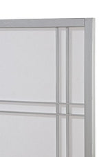 Roundhill Furniture Seto 4-Panel Room Divider Screen, Silver Roundhill Furniture